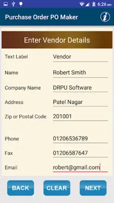 Purchase Order PO Maker android App screenshot 13